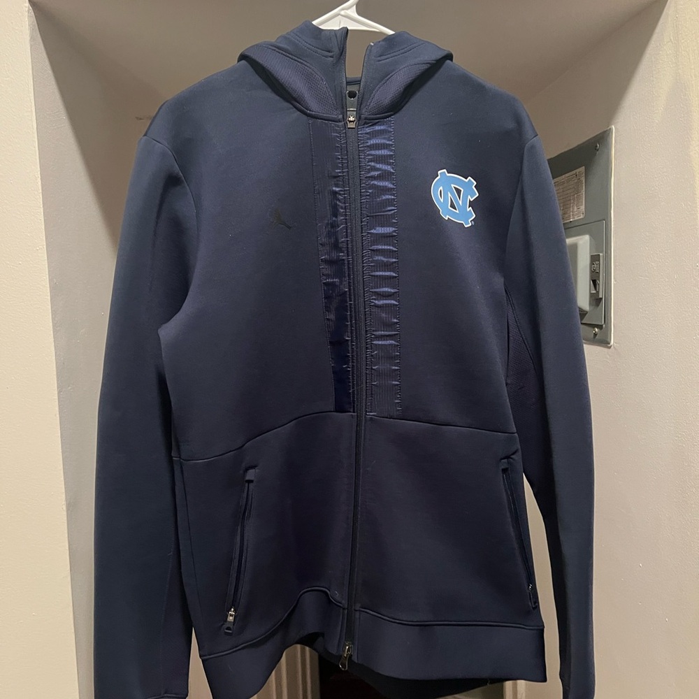 Jordan Navy Blue Hoodie with UNC Logo